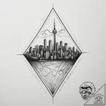 Tattoo design a heads-up display hud overlayi… – tattoo sketch (№1755293622_0, 15.08.2025 21:33) — tattoovalue.net