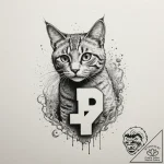 Schrodinger’s cat (box with question mark), c… – tattoo sketch (№1755294410_0, 15.08.2025 21:46) — tattoovalue.net