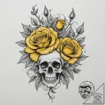 A shot of a field of oilseed rape in bloom, a… – tattoo sketch (№1755295004_0, 15.08.2025 21:56) — tattoovalue.net
