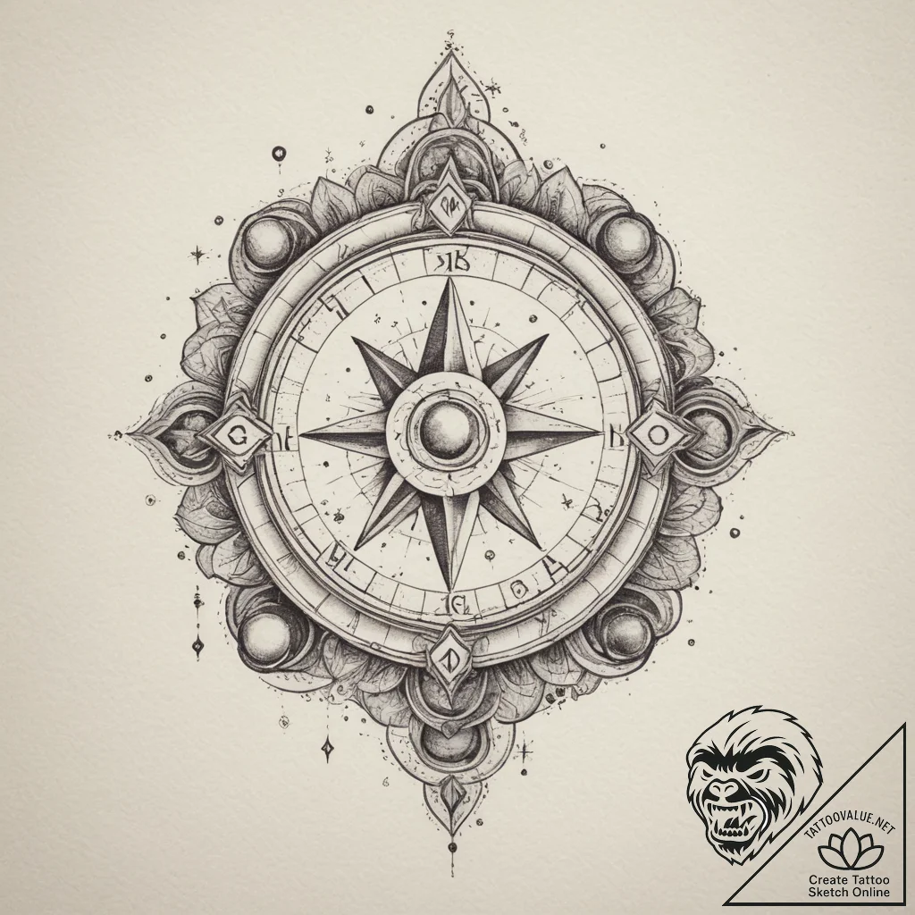 Tattoo design a cosmic dotwork sky with the z... - tattoo sketch (№1755295795_0, 15.08.2025 22:09) — tattoovalue.net