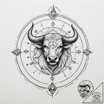 Tattoo sketch a geometric circle with the zod… – tattoo sketch (№1755299581_0, 15.08.2025 23:13) — tattoovalue.net