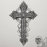 Roman numerals, tattoo sketch design, detaile… – tattoo sketch (№1755304195_0, 16.08.2025 00:29) — tattoovalue.net