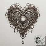 Tattoo sketch a minimalist joystick with an a… – tattoo sketch (№1755308023_0, 16.08.2025 01:33) — tattoovalue.net