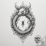 A tattoo of the slavic rune “bereginya” (prot… – tattoo sketch (№1755311456_0, 16.08.2025 02:30) — tattoovalue.net