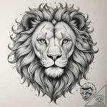 Tattoo sketch a leo lion, its face in intrica… – tattoo sketch (№1755313259_0, 16.08.2025 03:00) — tattoovalue.net