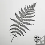 Tattoo sketch a detailed fern leaf, showing i… – tattoo sketch (№1755313857_0, 16.08.2025 03:10) — tattoovalue.net