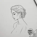 Tattoo design a subtle line accentuating the… – tattoo sketch (№1755316880_0, 16.08.2025 04:01) — tattoovalue.net