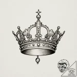 Tattoo sketch a small, delicate crown or tiar… – tattoo sketch (№1755317880_0, 16.08.2025 04:18) — tattoovalue.net