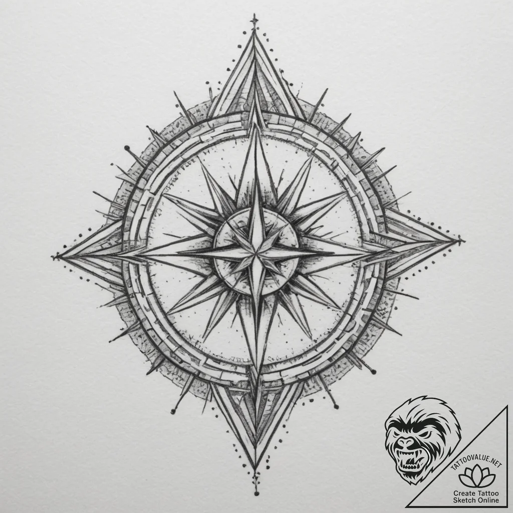 Tattoo sketch: the svarozhich symbol (often a... - tattoo sketch (№1755319292_0, 16.08.2025 04:41) — tattoovalue.net