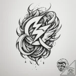 Tattoo design a stylized “zero to hero” trans… – tattoo sketch (№1755320712_0, 16.08.2025 05:05) — tattoovalue.net
