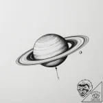 Saturn (planet) – tattoo sketch (№1755321312_0, 16.08.2025 05:15) — tattoovalue.net