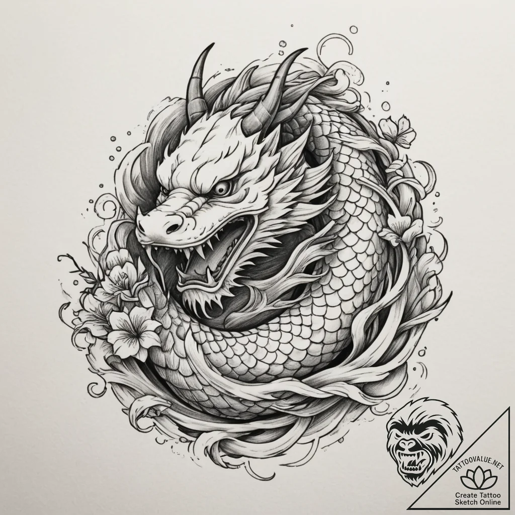 Tattoo design a lock of hair tied with a ribb... - tattoo sketch (№1755322123_0, 16.08.2025 05:28) — tattoovalue.net