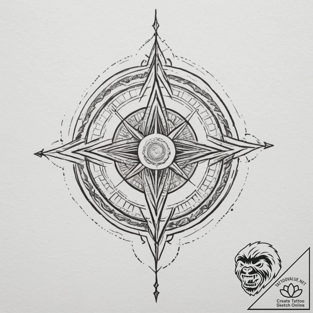 Tattoo design an abstract "aura" surrounding... - tattoo sketch (№1755323738_0, 16.08.2025 05:55) — tattoovalue.net