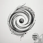 Tattoo design an abstract “fast travel” icon… – tattoo sketch (№1755324143_0, 16.08.2025 06:02) — tattoovalue.net
