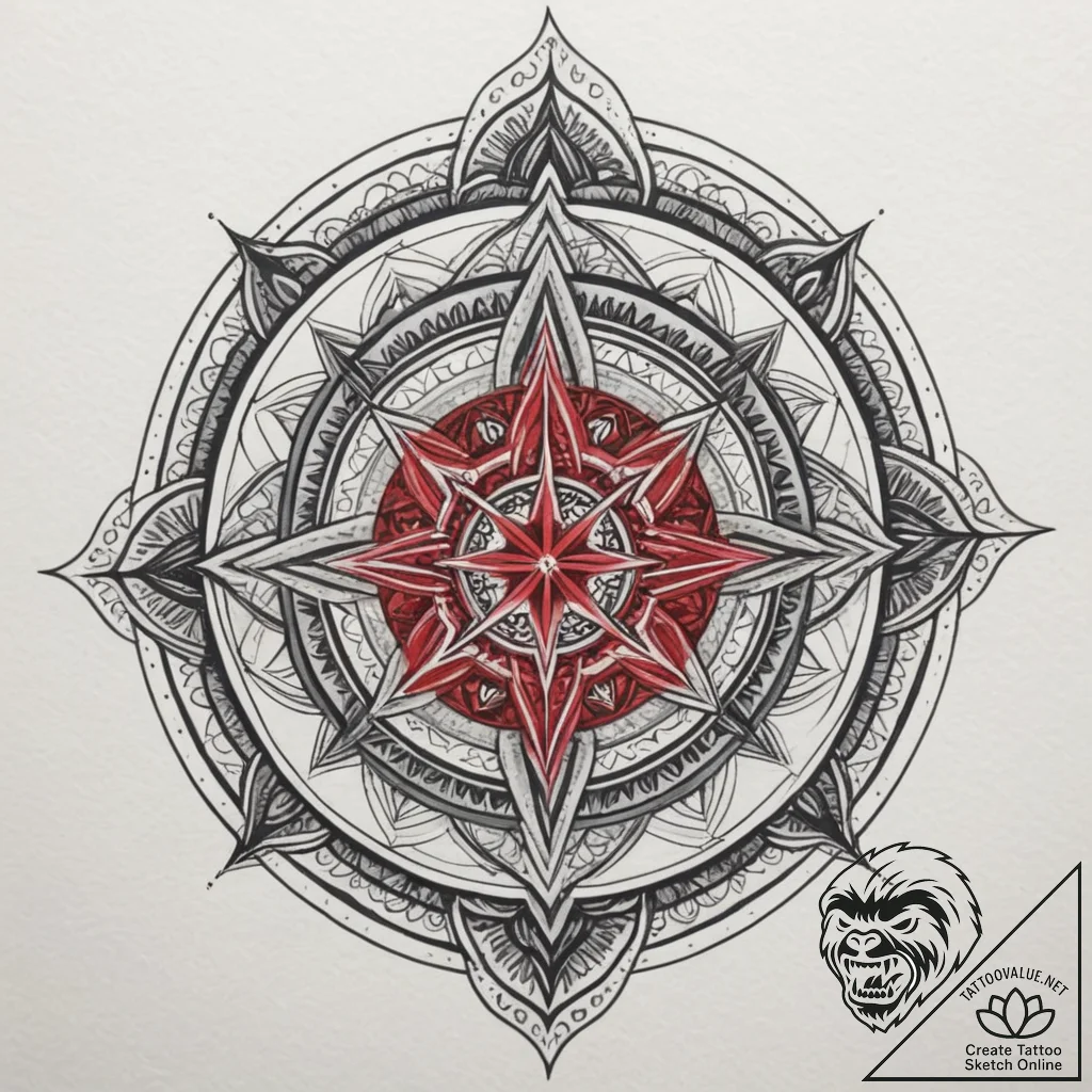 Tattoo sketch a mysterious, glowing orb or cr... - tattoo sketch (№1755324343_0, 16.08.2025 06:05) — tattoovalue.net