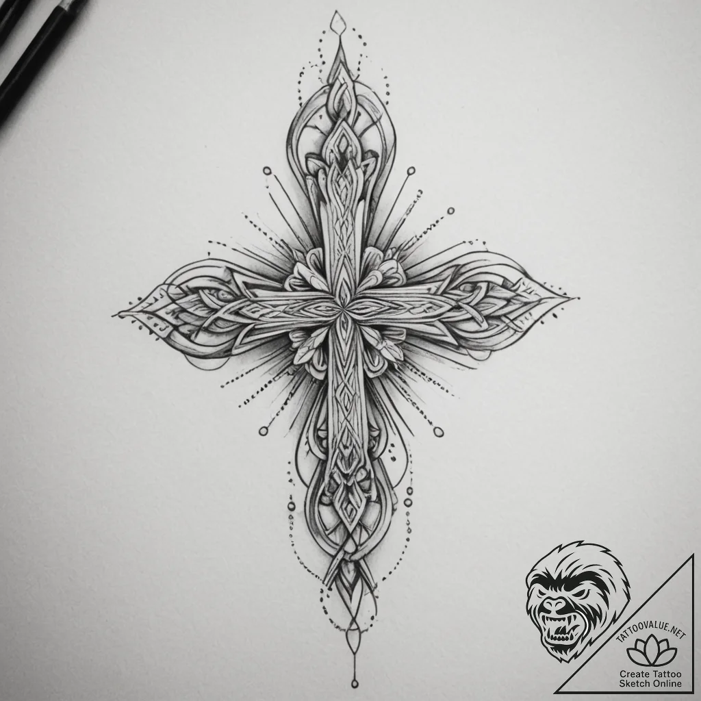Tattoo sketch a subtle hint of cleavage or a... - tattoo sketch (№1755324749_0, 16.08.2025 06:12) — tattoovalue.net