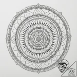 Tattoo sketch a series of concentric circles,… – tattoo sketch (№1755326184_0, 16.08.2025 06:36) — tattoovalue.net