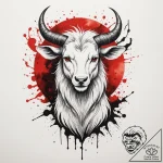 Tattoo design a zodiac animal emerging from a… – tattoo sketch (№1755330600_0, 16.08.2025 07:50) — tattoovalue.net