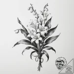 Lilies of the valley – tattoo sketch (№1755330810_0, 16.08.2025 07:53) — tattoovalue.net