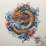 Tattoo design an abstract blend of colors and… – tattoo sketch (№1755333021_0, 16.08.2025 08:30) — tattoovalue.net
