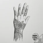 Tattoo sketch a subtle silhouette of a person… – tattoo sketch (№1755333221_0, 16.08.2025 08:33) — tattoovalue.net