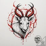 Tattoo design a zodiac animal emerging from a… – tattoo sketch (№1755334428_0, 16.08.2025 08:53) — tattoovalue.net