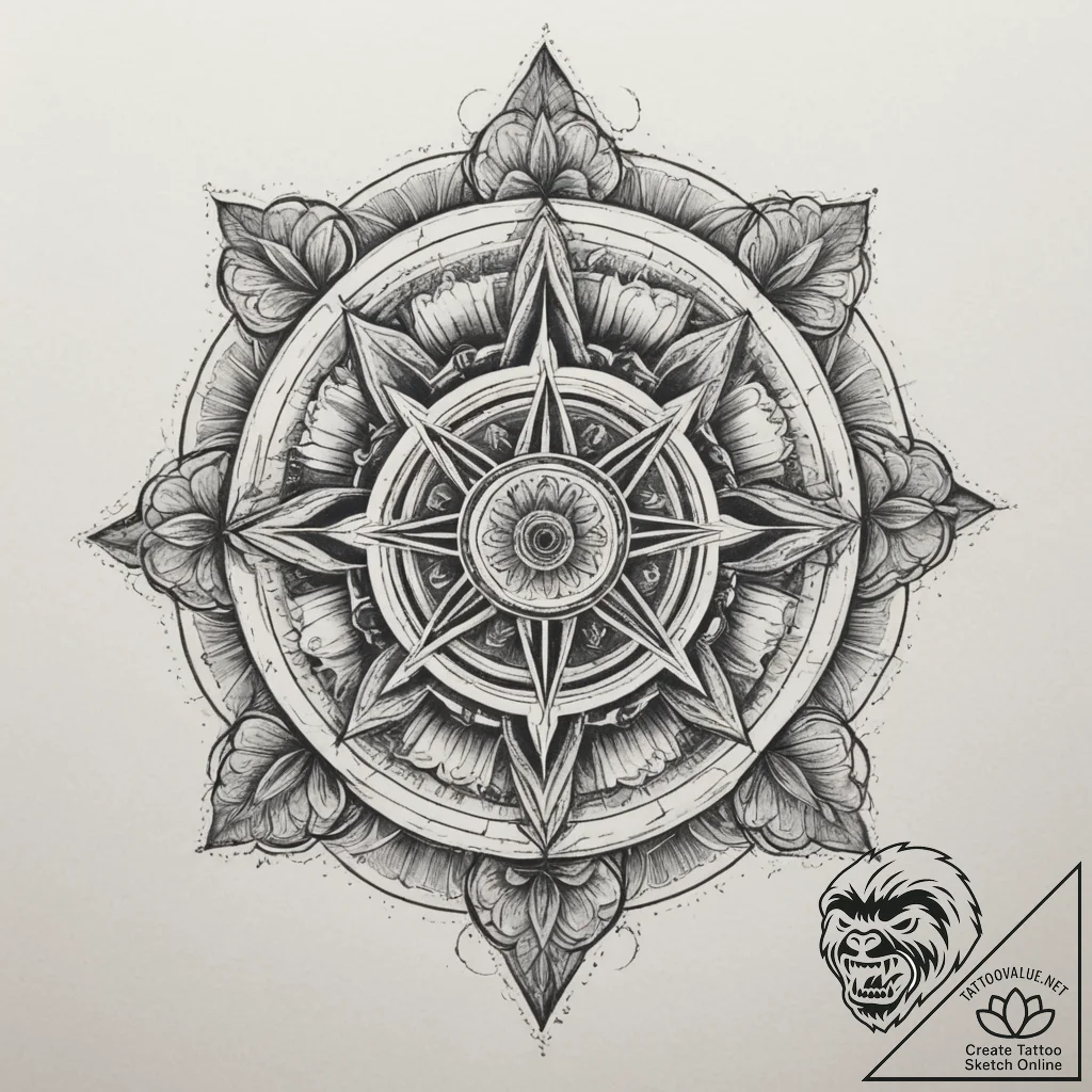 An abandoned amusement park, rusty and overgr... - tattoo sketch (№1755335429_0, 16.08.2025 09:10) — tattoovalue.net