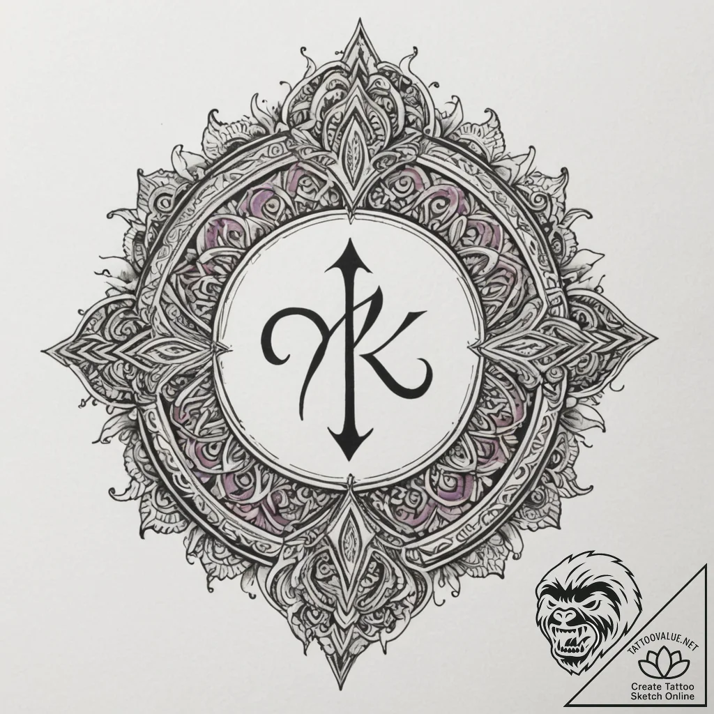 109. tattoo design: a minimalist "yest" rune,... - tattoo sketch (№1755337450_0, 16.08.2025 09:44) — tattoovalue.net