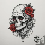 Tattoo sketch a celestial body with a blackwo… – tattoo sketch (№1755338451_0, 16.08.2025 10:00) — tattoovalue.net
