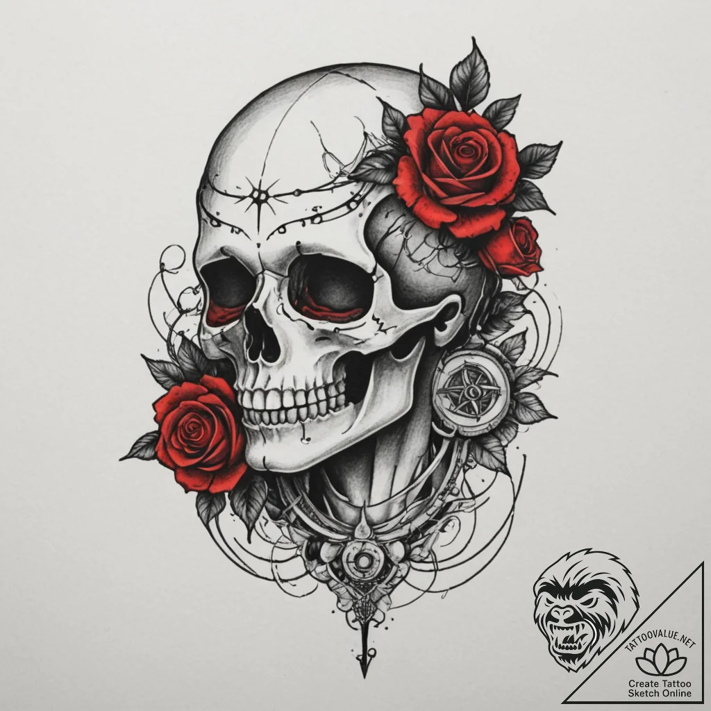 Tattoo sketch a celestial body with a blackwo... - tattoo sketch (№1755338451_0, 16.08.2025 10:00) — tattoovalue.net
