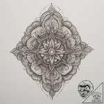 Tattoo design a symbol representing a persona… – tattoo sketch (№1755339864_0, 16.08.2025 10:24) — tattoovalue.net