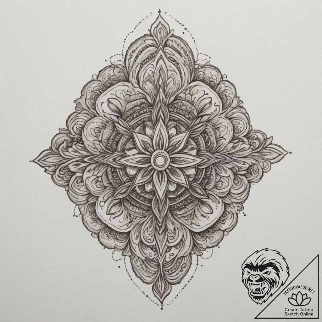 Tattoo design a symbol representing a persona... - tattoo sketch (№1755339864_0, 16.08.2025 10:24) — tattoovalue.net
