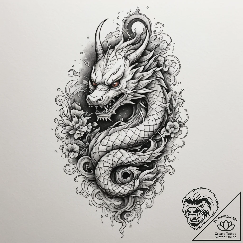 Tattoo design a pixelated key unlocking a det... - tattoo sketch (№1755344278_0, 16.08.2025 11:37) — tattoovalue.net