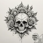 Tattoo design a pixelated explosion that tran… – tattoo sketch (№1755347287_0, 16.08.2025 12:28) — tattoovalue.net