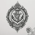 Tattoo sketch a stylized “uploading” symbol w… – tattoo sketch (№1755349298_0, 16.08.2025 13:01) — tattoovalue.net