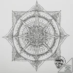 A geometric tattoo combining the kolovrat and… – tattoo sketch (№1755351705_0, 16.08.2025 13:41) — tattoovalue.net