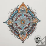 Tattoo sketch: a simple kolovrat amulet, desi… – tattoo sketch (№1755352907_0, 16.08.2025 14:01) — tattoovalue.net