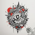 Tattoo sketch an abstract representation of a… – tattoo sketch (№1755354308_0, 16.08.2025 14:25) — tattoovalue.net