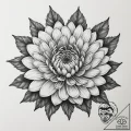 Chrysanthemum, tattoo flash sheet design, lin... - tattoo sketch (№1755356896_0, 16.08.2025 15:08) — tattoovalue.net