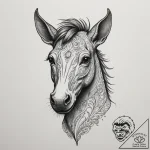 Kelpie, tattoo flash sheet design, on a clean… – tattoo sketch (№1755357698_0, 16.08.2025 15:21) — tattoovalue.net