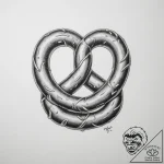 Tattoo design ‘pretzel’ on one, ‘beer’ on the… – tattoo sketch (№1755359308_0, 16.08.2025 15:48) — tattoovalue.net