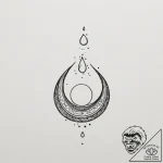 Tattoo sketch a single teardrop that subtly f… – tattoo sketch (№1755364528_0, 16.08.2025 17:15) — tattoovalue.net