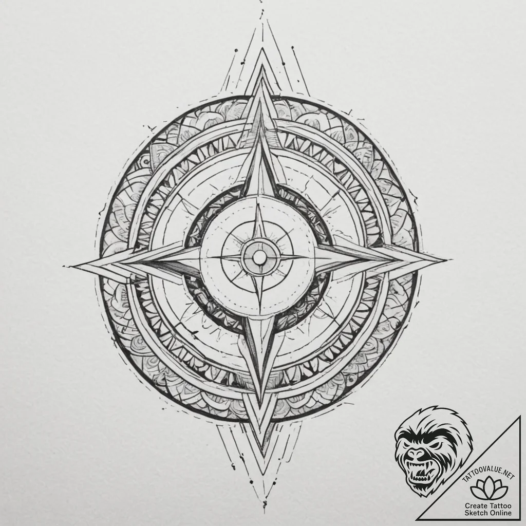 A dramatic shot of lightning striking over a... - tattoo sketch (№1755365745_0, 16.08.2025 17:35) — tattoovalue.net