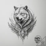 Tattoo sketch a warrior’s spirit animal (e.g…. – tattoo sketch (№1755365958_0, 16.08.2025 17:39) — tattoovalue.net