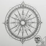 Tattoo sketch a stylized representation of th… – tattoo sketch (№1755367811_0, 16.08.2025 18:10) — tattoovalue.net