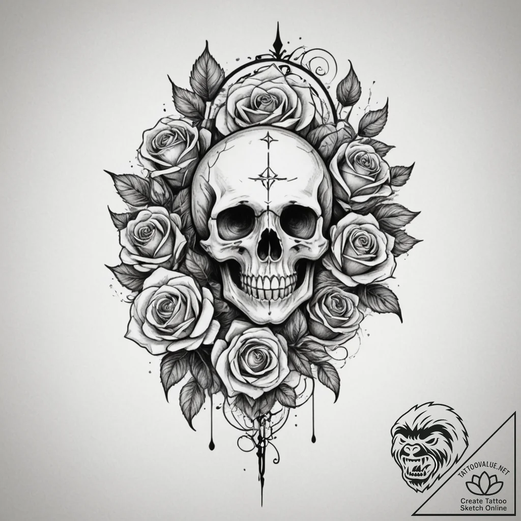 Tattoo design a minimalist line transforming... - tattoo sketch (№1755369222_0, 16.08.2025 18:33) — tattoovalue.net