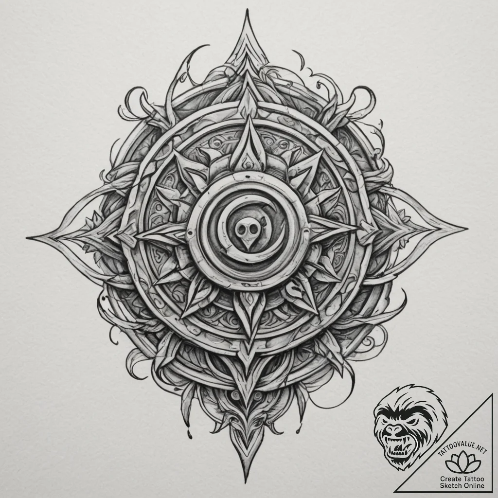 Tattoo sketch a "tournament bracket" with vic... - tattoo sketch (№1755369423_0, 16.08.2025 18:37) — tattoovalue.net