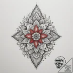 Engraving, tattoo line art, dotwork shading,… – tattoo sketch (№1755371017_0, 16.08.2025 19:03) — tattoovalue.net