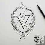 124. tattoo design: a minimalist “lelya” rune… – tattoo sketch (№1755371217_0, 16.08.2025 19:06) — tattoovalue.net