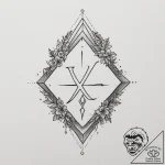 109. tattoo design: a minimalist “yest” rune,… – tattoo sketch (№1755371619_0, 16.08.2025 19:13) — tattoovalue.net